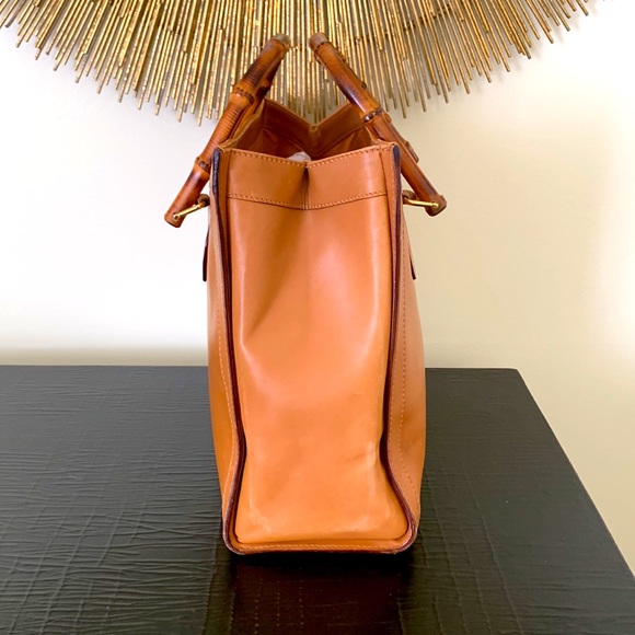 Cognac Gucci with Bamboo Handles - Picture 2 of 10